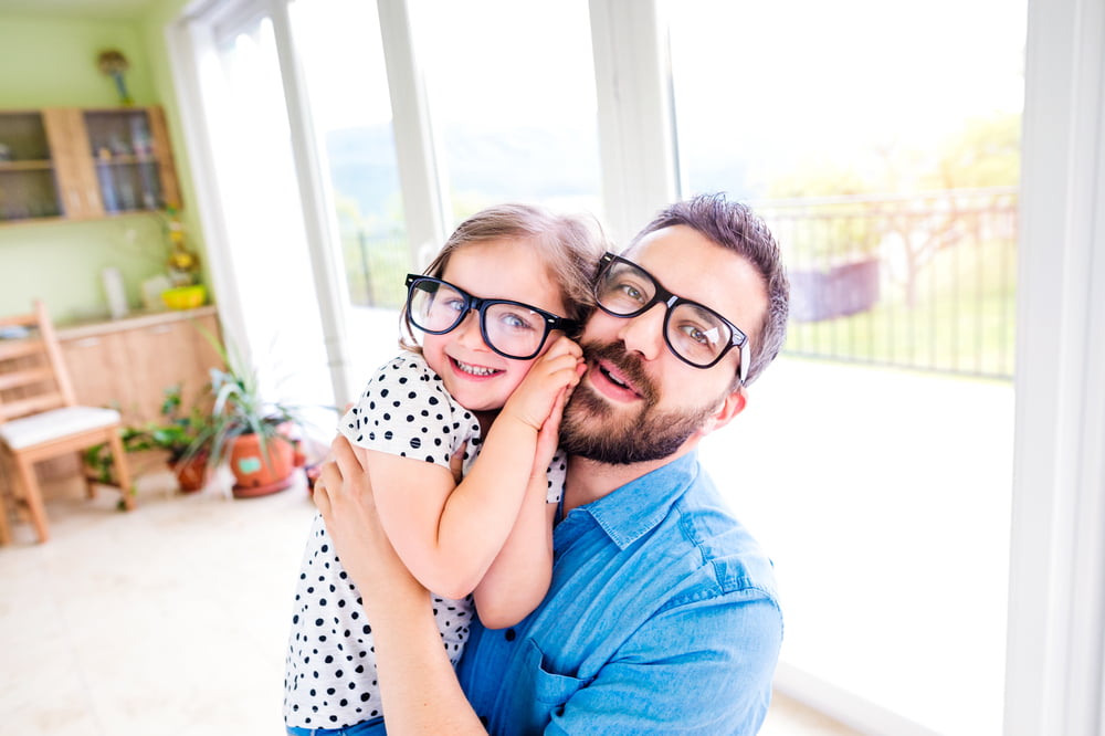 Father and daughter wearing glasses - Thermal One Touch in Costa Mesa, CA Father and daughter wearing glasses - Thermal One Touch in Costa Mesa, CA