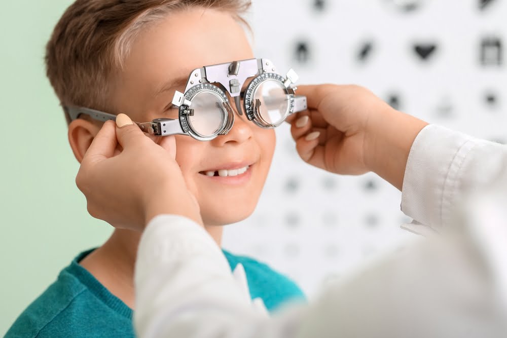 Vision testing for boy - Pediatric Eye Exam in Costa Mesa, CA